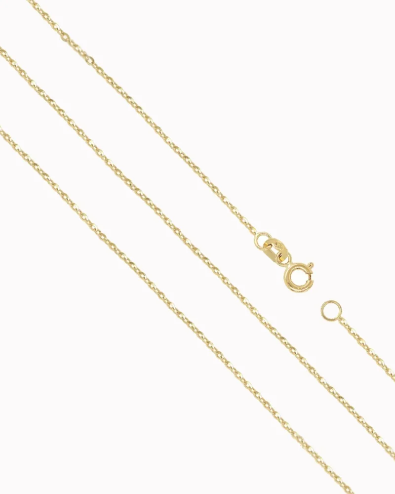 Złoty Łańcuszek Ankier Diamentowany 45cm 1,85g