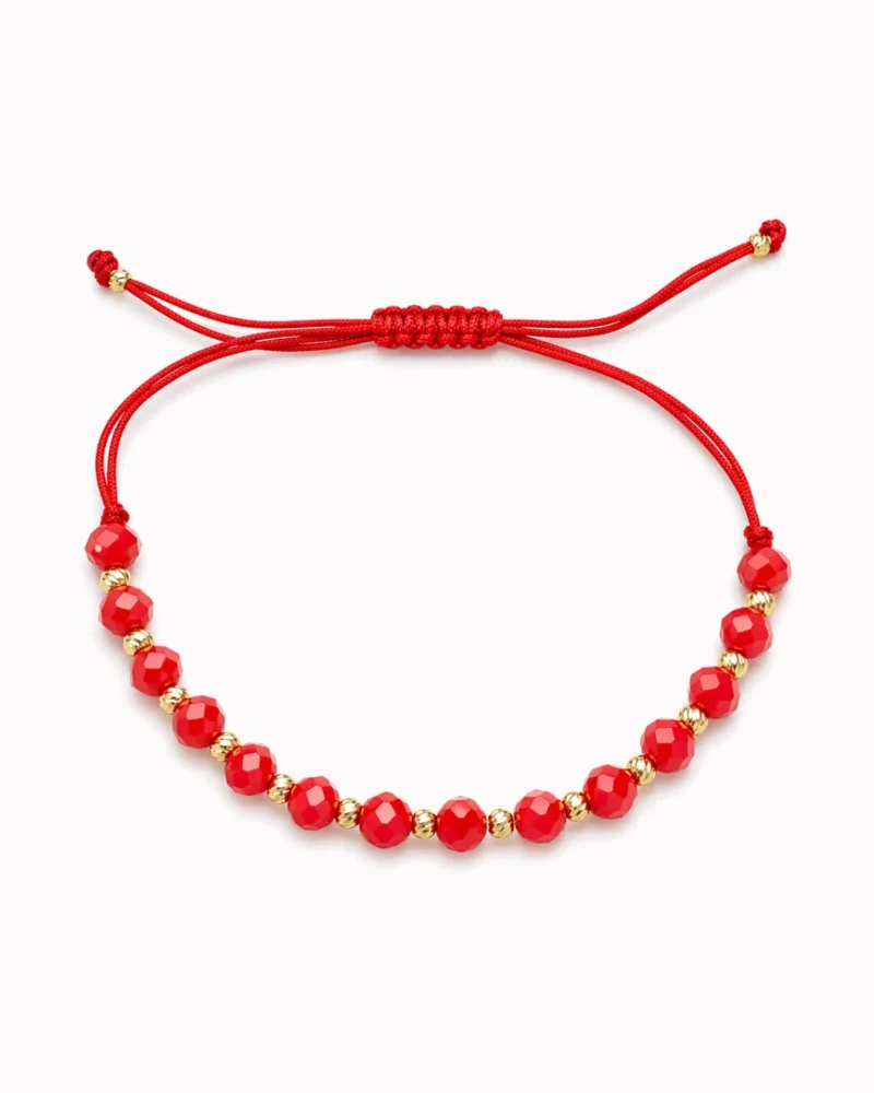 Bransoletka na sznureczku złoto pr. 585